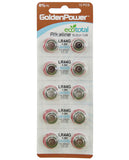 New AG13 1.5V Button Cell Mercury Free Battery - Card of 10