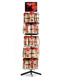 Promo Red Diamond Lingerie Floor Display Rack w-Sign - Holds 90 Units