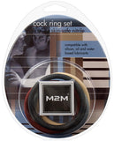M2M 2" Nitrile Cock Ring - Asst. Colors Pack of 5