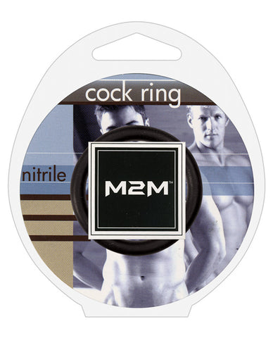 M2M 1.5" Nitrile Cock Ring - Black