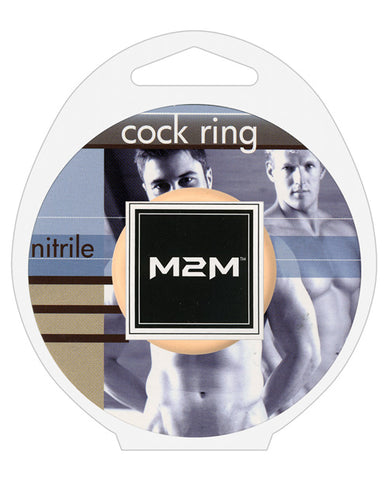 M2M 1.25" Nitrile Cock Ring - Nude