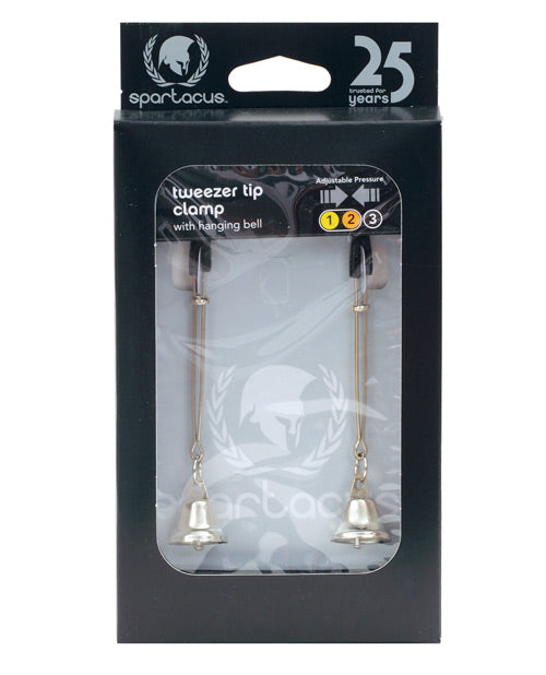 Spartacus Adjustable Tweezer Nipple Clamps w-Bells