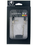 Spartacus Adjustable Broad Tip Nipple Clamps w-Link Chain