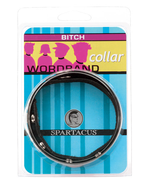 Spartacus Bitch Collar Word Collar