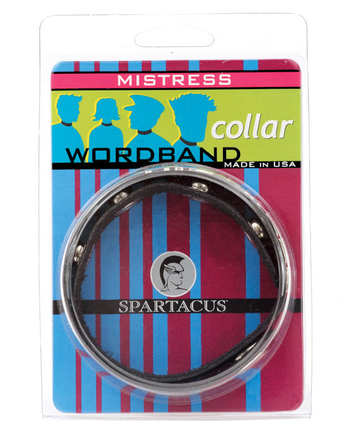 Spartacus Mistress Word Collar
