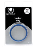 Spartacus 2" Rubber Cock Ring  - Blue