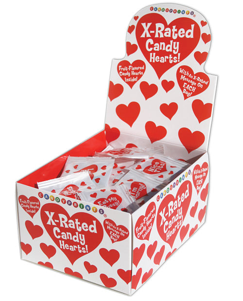Valentines X Rated Candy Hearts - Display of 100