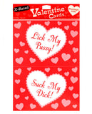 10 X-Rated Valentine Cards w-Envelopes