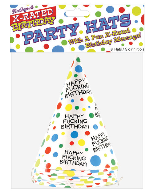 Happy Fucking Birthday Hats - Bag of 8