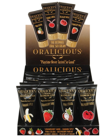 Oralicious - 2 oz Tube Asst. Flavors Display of 24