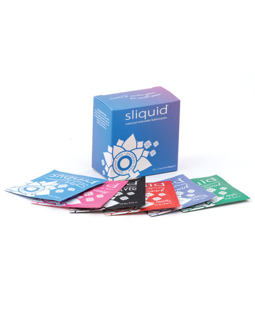 Sliquid Naturals Lube Cube - .17 oz Pillow Pack of 12