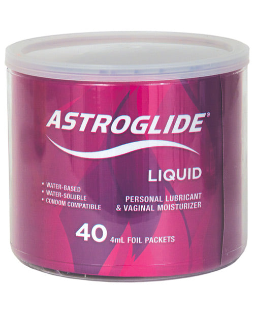 Astroglide Lubricant - 4 ml Foil Pack Bowl of 40