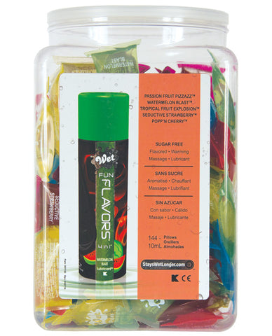 Wet Fun Flavors 4 in 1 Lotion - Asst. Flavors Bowl of 144