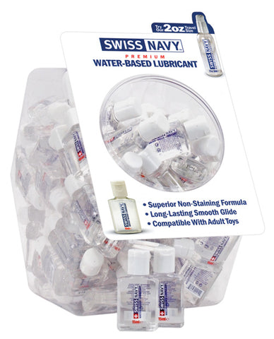 Swiss Navy Water Based Lube - 20 ml Bottle Bowl of 100