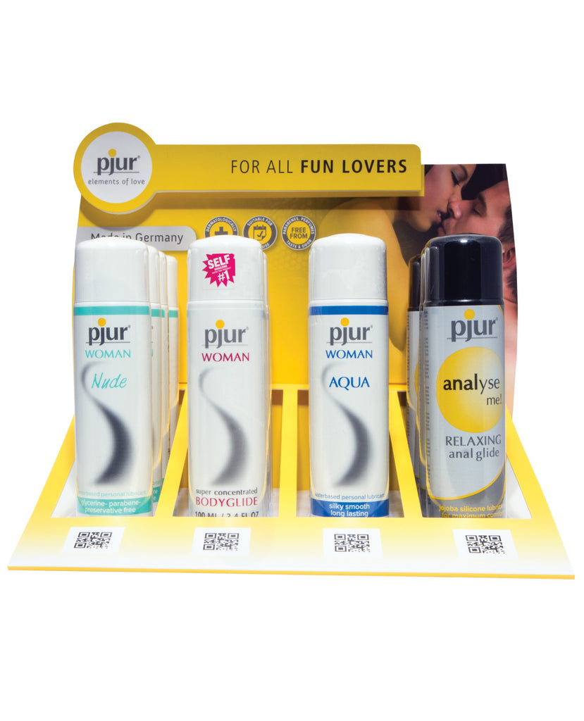 Pjur 2017 Best Sellers Counter Display - Asst. Yellow Display of 16