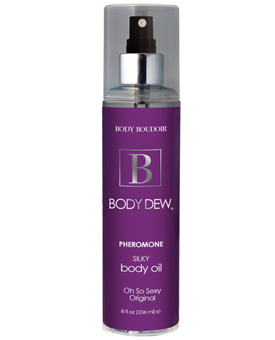 Body Dew Silky Body Oil w-Pheromones - 8 oz Original