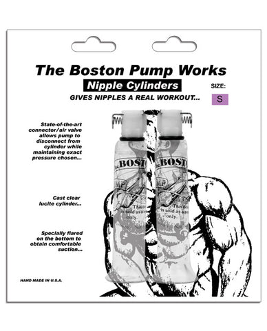 Boston Pump Works Nipple Cylinders 1-2 " - Pair