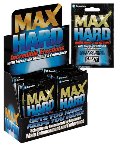 Max Hard Pill - 2 Capsule Blister Display of 24