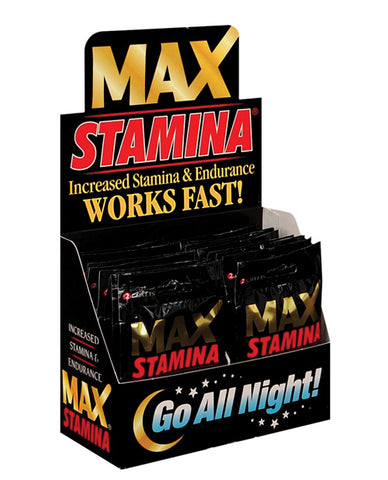Max Stamina Packets - Display of 24