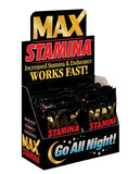 Max Stamina Packets - Display of 24