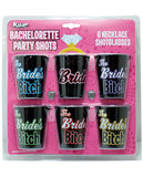 Bachelorette Party Shots The Bride's Bitches - Pack of 6