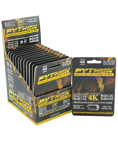 Python Male Enhancement - 1 Capsule Blister Display of 24