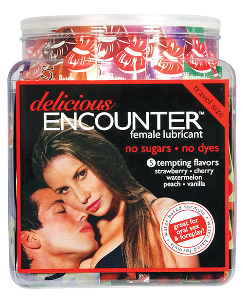 Encounter Female Flavored Lubricant - Asst. Flavors Bowl of 120