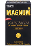 Trojan Magnum Bareskin Condoms - Box of 10