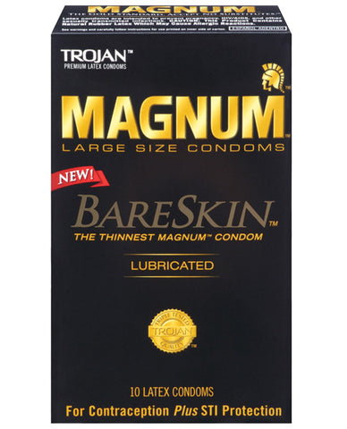 Trojan Magnum Bareskin Condoms - Box of 10