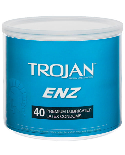 Trojan Enz Lubricated Condom - Display of 40