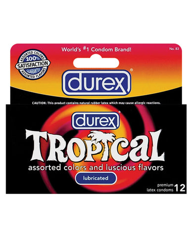 Durex Tropical Color & Scents Condoms  - Box of 12