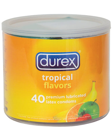 Durex Tropical Color & Scents Condoms  - Bowl  of 40