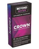 Crown Lubricated Condoms - Box of 12
