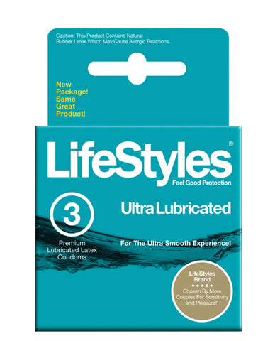 Lifestyles Ultra Lubricated - Box of 3