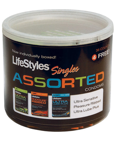 Lifestyles Assorted Condom - Display of 40