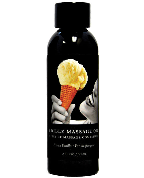 Earthly Body Edible Massage Oil - 2 o Vanilla