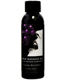 Earthly Body Edible Massage Oil - 2 o Grape