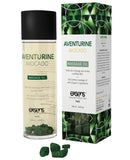 EXSENS of Paris Organic Massage Oil w-Stones - Aventurine Avacado