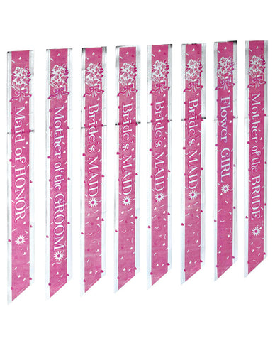 Bride to Be Bridal Party Sash Set - Set of 8