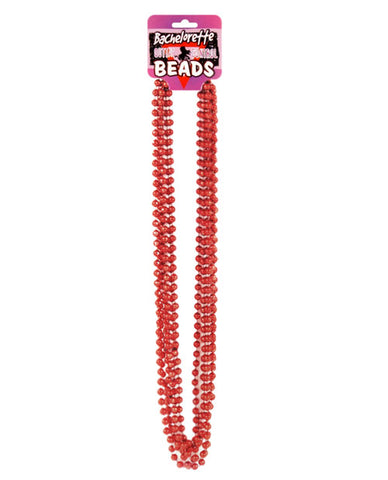 Bachelorette Outta Control Beads - Metallic Red Pack of 6