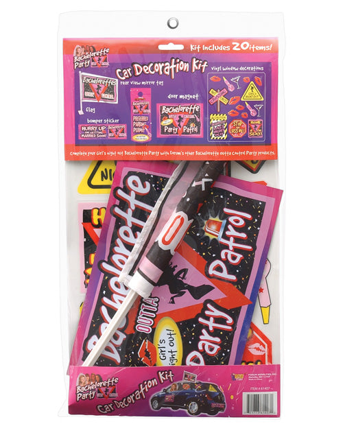 Bachelorette Party Car Decoration Kit - Includes 20 pieces