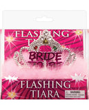 Flashing Bride to be Tiara w-Pink Marabou