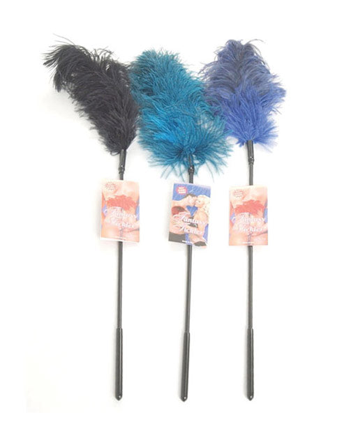 Sportsheets Ostrich Feather Ticklers - Asst. Colors Dozen