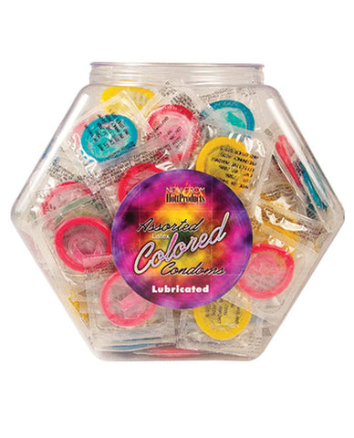 Tub of Colored Condoms - Display of 144 Asst. Colors