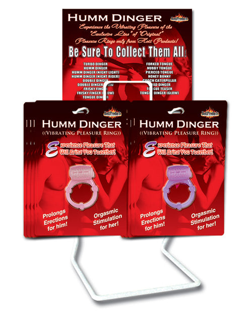 Humm Dinger Vibrating Cockrings - Display of 12