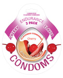 Endurance Flavored Condom - Cherry Pack of 3