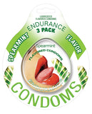 Endurance Flavored Condom - Spearmint Pack of 3