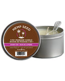 Earthly Body Suntouched Hemp Candle - 6.8 oz Round Tin Skinny Dip