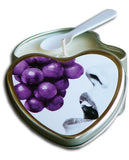 Earthly Body Suntouched Hemp Edible Candle - 4.7 oz Heart Grape