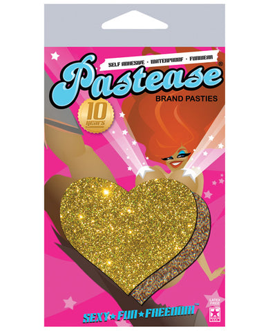 Pastease Gold Glitter Heart O-S